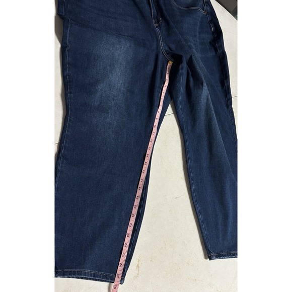 Judy Blue Jeans Womens 24W Blue Stretch Denim Dark Wash Boyfriend Style Casual - Picture 4 of 6